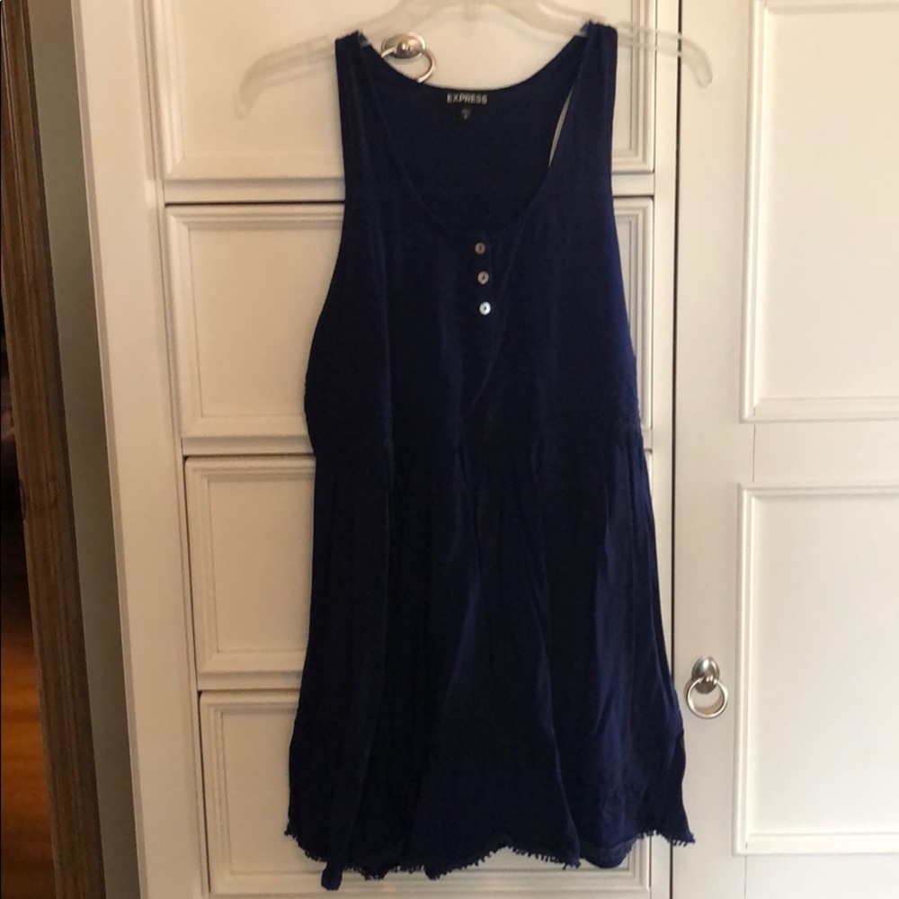Navy blue mini dress